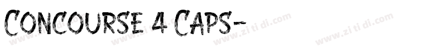 Concourse 4 Caps字体转换